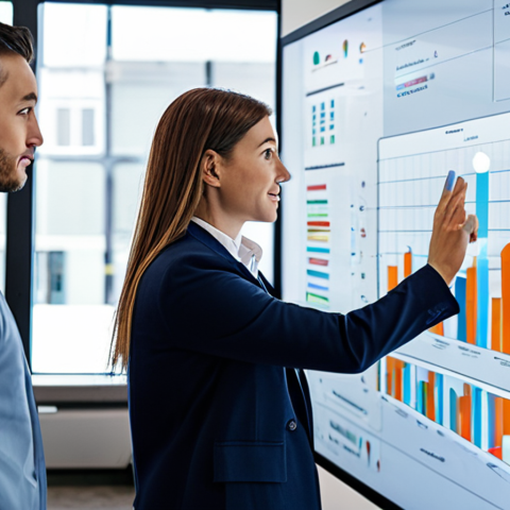 A diverse team of professionals, fully clothed in professional, modest business attire, actively collaborating in a modern, brightly lit co-working space. They are gathered around a large, interactive transparent display, which shows complex data visualizations and interconnected concepts. The atmosphere is energetic and innovative, emphasizing cross-functional synergy and shared problem-solving. safe for work, appropriate content, fully clothed, professional, perfect anatomy, correct proportions, natural pose, well-formed hands, proper finger count, natural body proportions, professional photography, high quality, family-friendly.