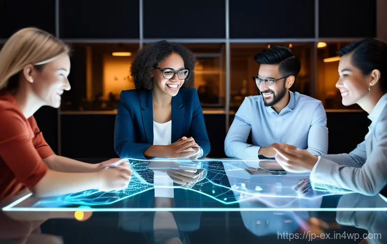 T자형 전문성과 글로벌 협업의 중요성 - A dynamic, full-body shot of a diverse, gender-neutral professional, dressed in smart business casua...